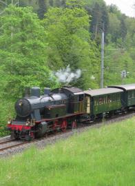 Dampfzug zum Tag der offenen Depottore in Uster (Hinfahrt)