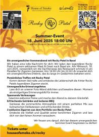 Summer-Event mit Rocky Patel in Basel